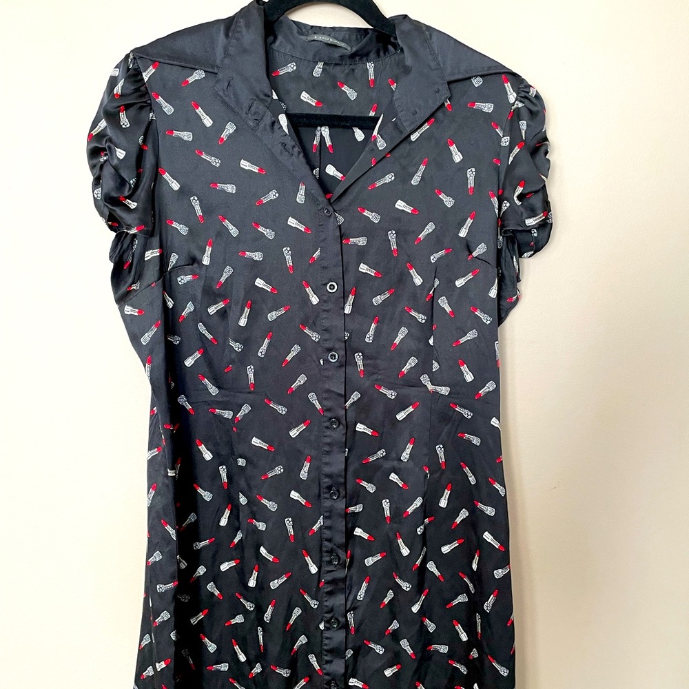 Bebe satin stretch dress
